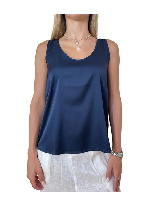 Top Higher smanicato in raso stretch EMME MARELLA | HIGHER130/005